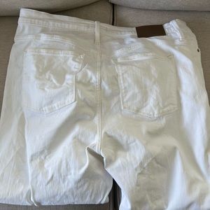 JCrew Mercantile size 34 jeans. Straight leg and white